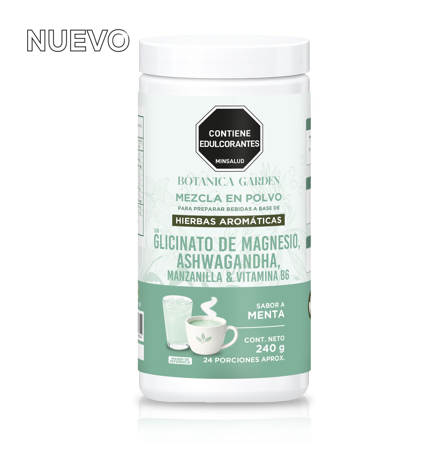 Mezcla en Polvo Con Glicinato de Magnesio X 240g