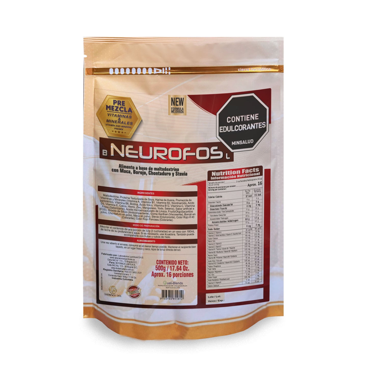 Malteada Neurofos x500 g