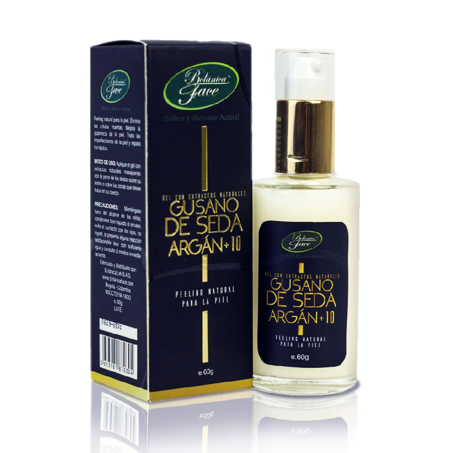 Gel con extractos naturales Gusano de seda con Argán + 10 - 60 g