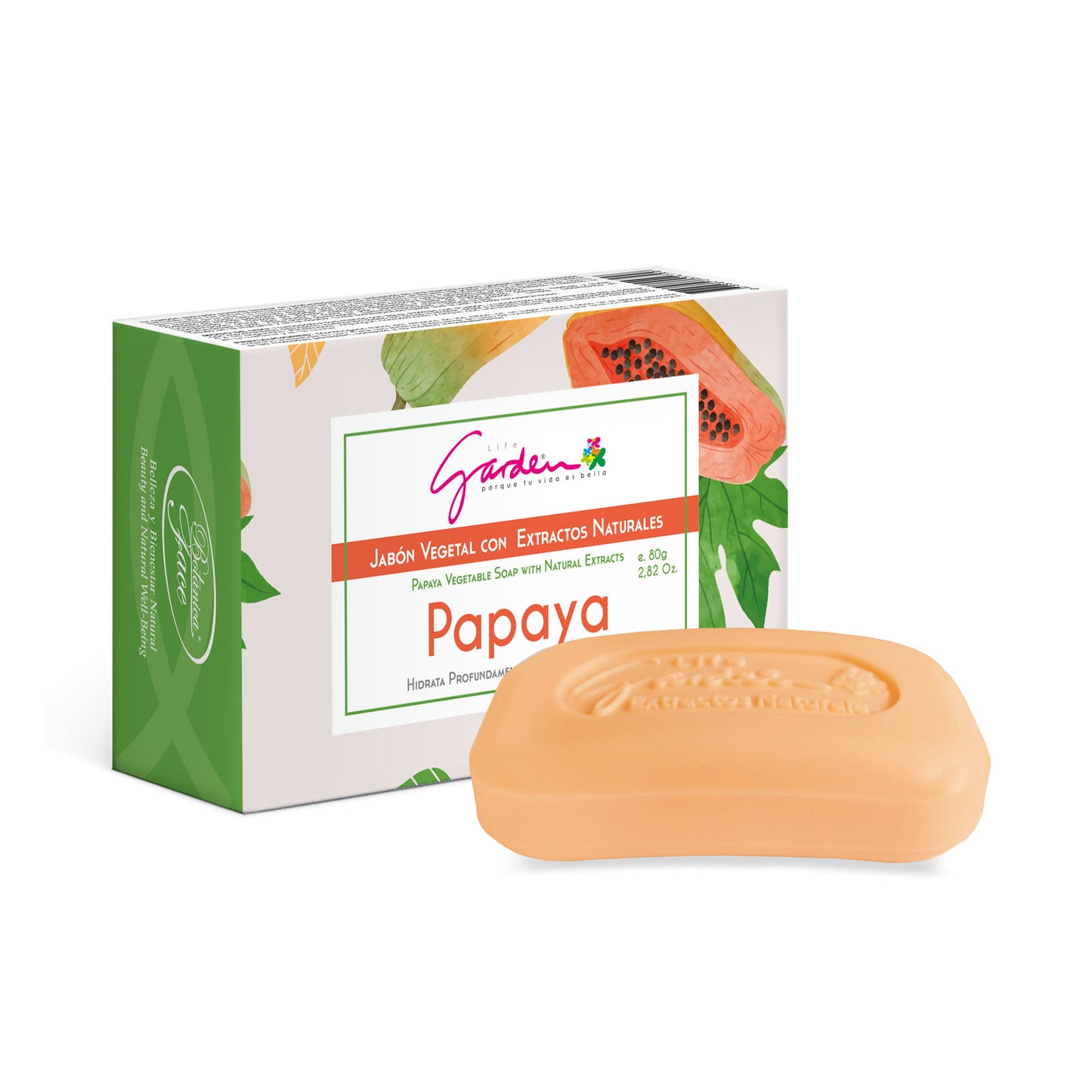Jabón de papaya x 80g