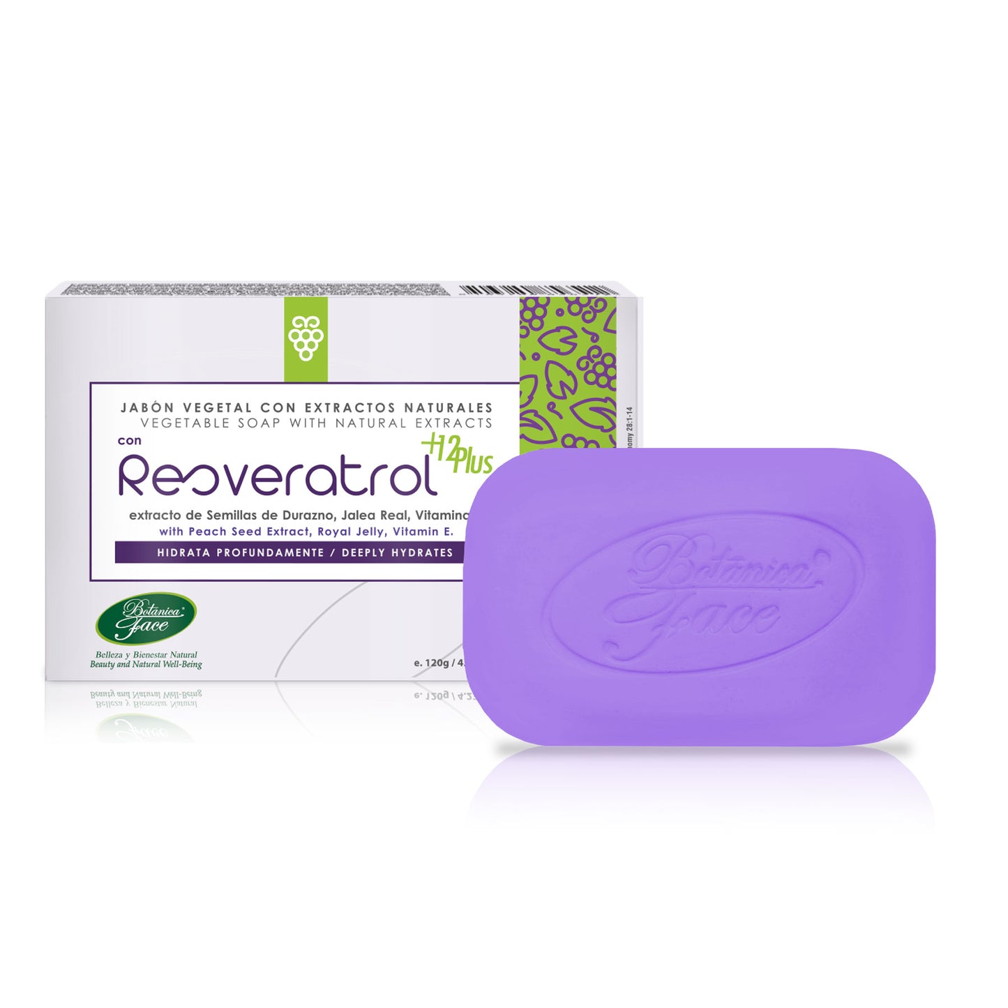 Jabón Resveratrol uva 120 g