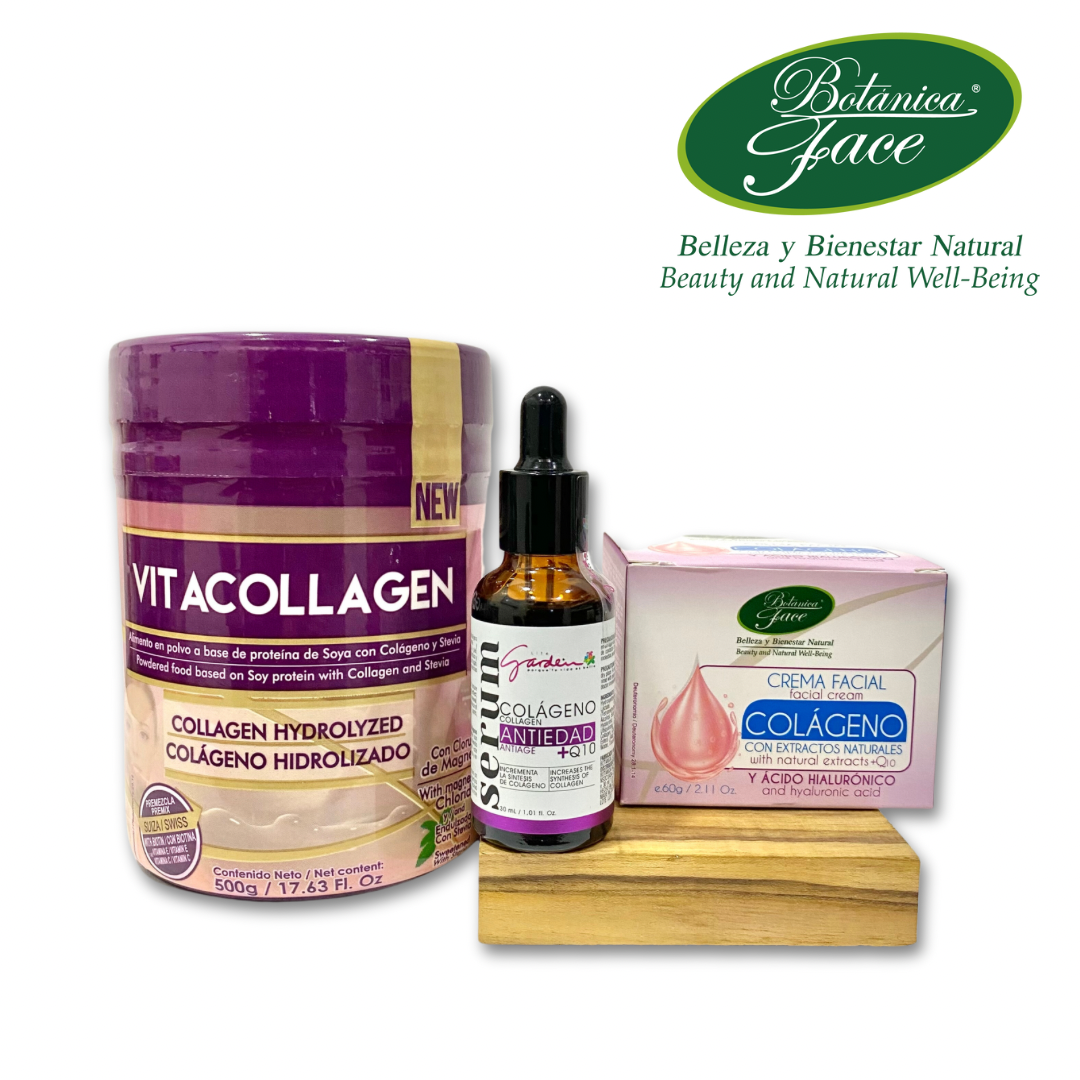 Kit Colágeno: ¡Rejuvenece tu piel desde el interior y el exterior!