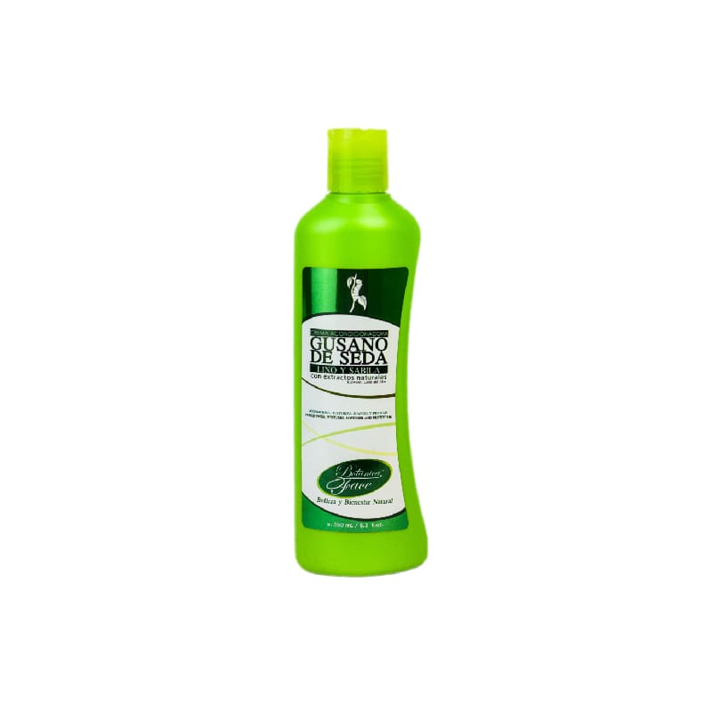 Crema acondicionadora Gusano de seda, Lino y Sábila 250 mL