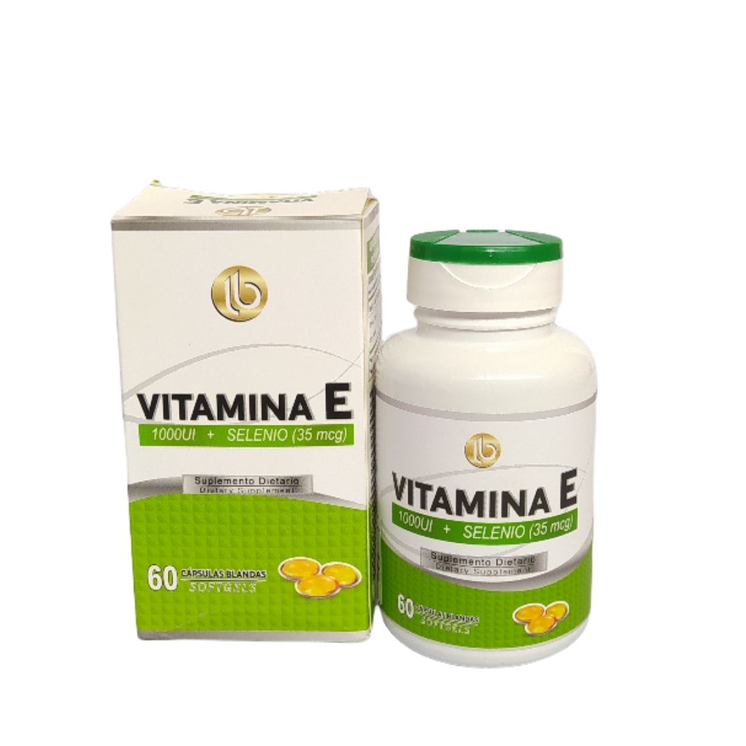 Suplemento dietario Vitamina E 1000 + Selenio 60 CAP