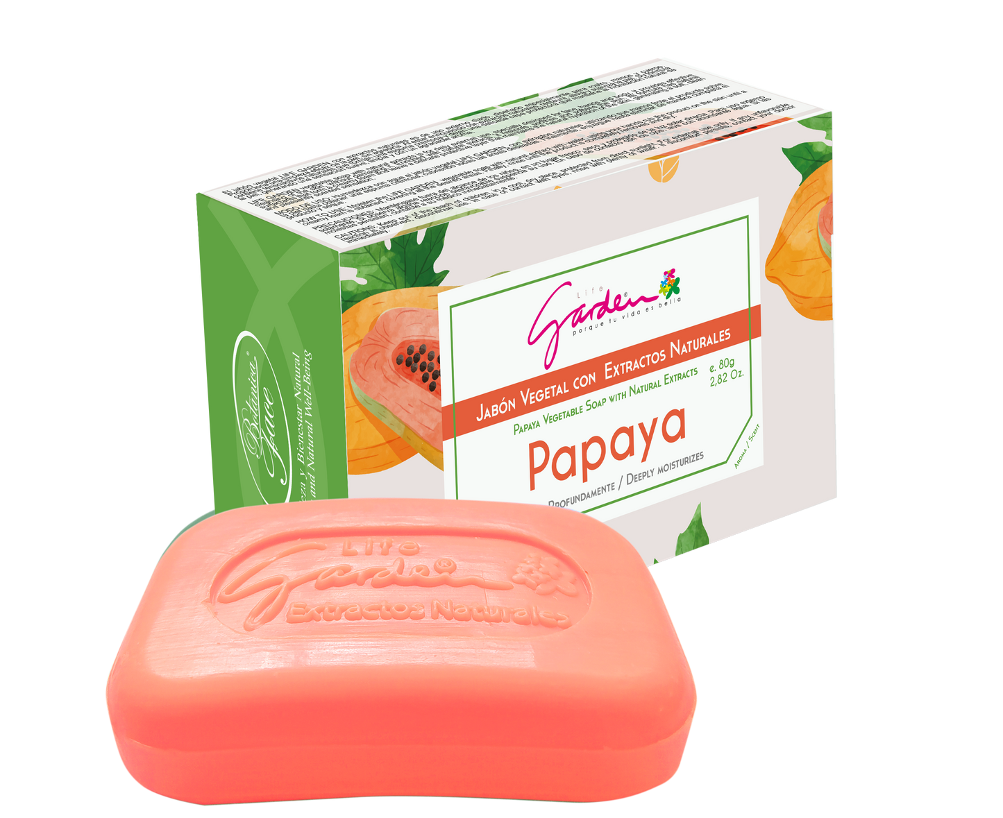 Jabón de papaya x 80g