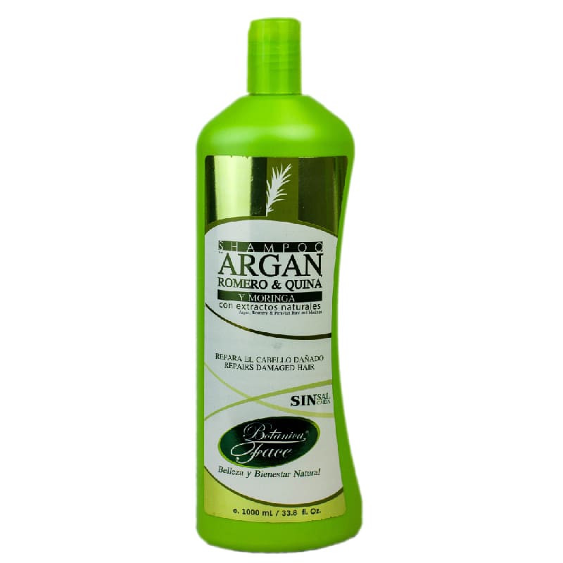 Shampoo Argán, Romero, Quina y Moringa 1000 mL