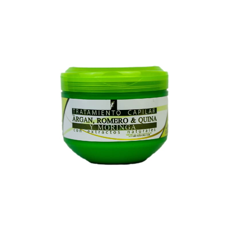 Tratamiento capilar Argán, Romero, Quina y Moringa 350 mL