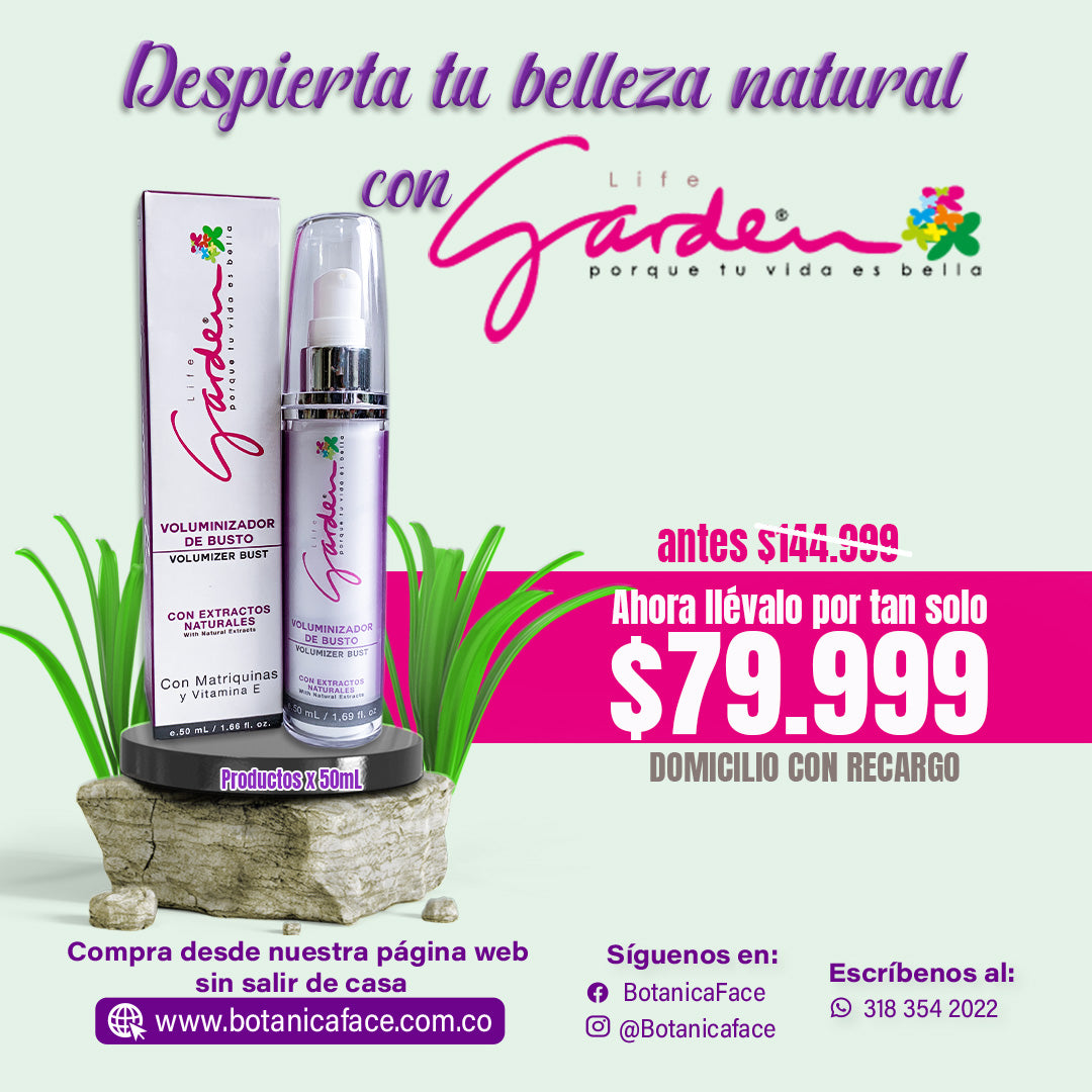Voluminizador de Busto Life Garden 50g