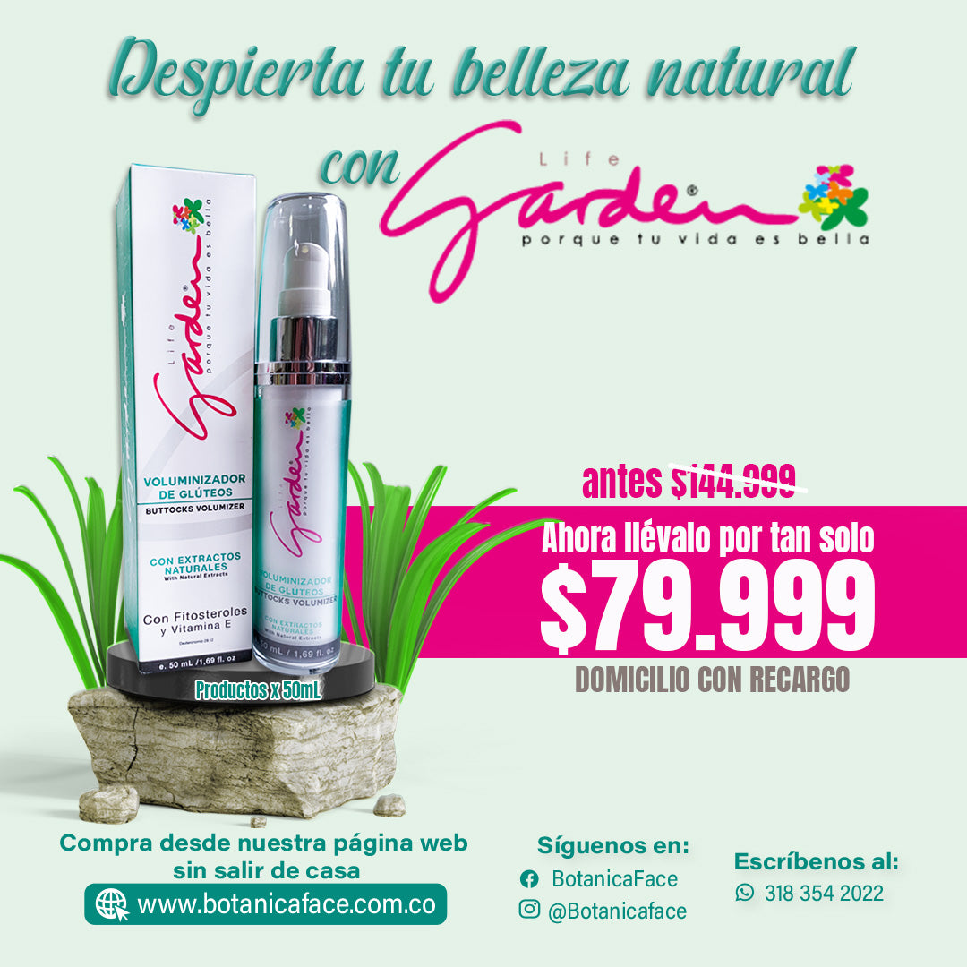 Voluminizador de Glúteos Life Garden 50g