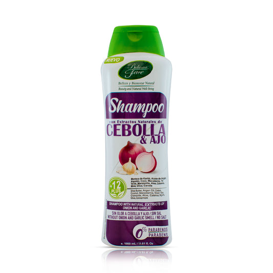 Shampoo con extractos naturales Cebolla y Ajo+ Ajo 1000 mL