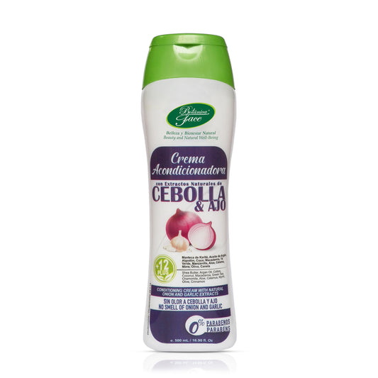 Crema acondicionadora para peinar con extractos naturales Cebolla + Ajo 500 ml