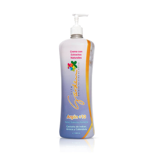 Crema con extractos naturales Argán + 10 Life Garden 1000mL