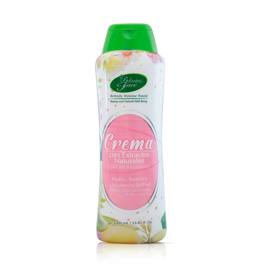 Crema con extractos naturales 1000 mL