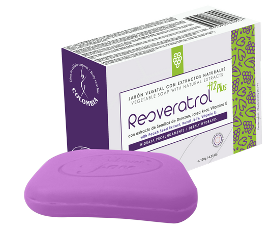 Jabón Resveratrol uva 120 g