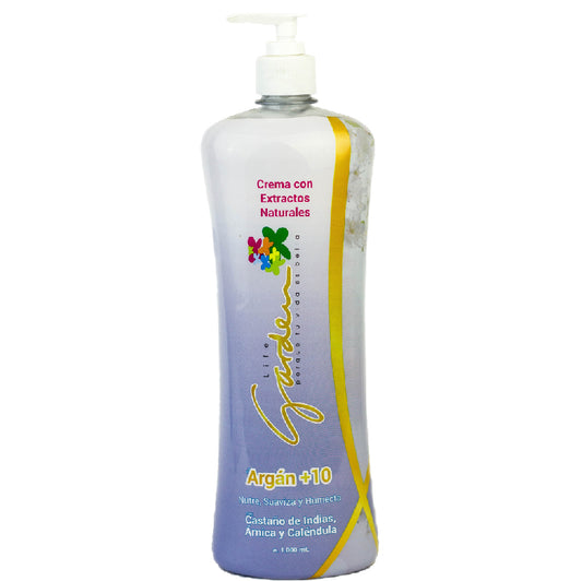 Crema con extractos naturales Argán + 10 Life Garden 1000mL