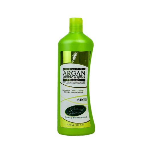 Shampoo Argán, Romero, Quina y Moringa 500 mL